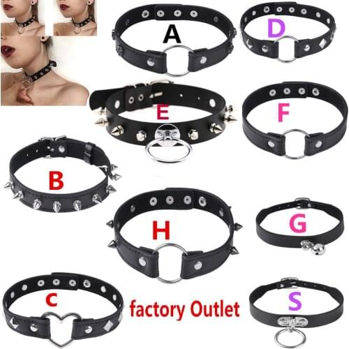 Dog Slave Bondage Sex Necklace Toys SM Erotic Accessories Punk Neck Ring BDSM For Couples Women Bondage Adult Games Neck Collar