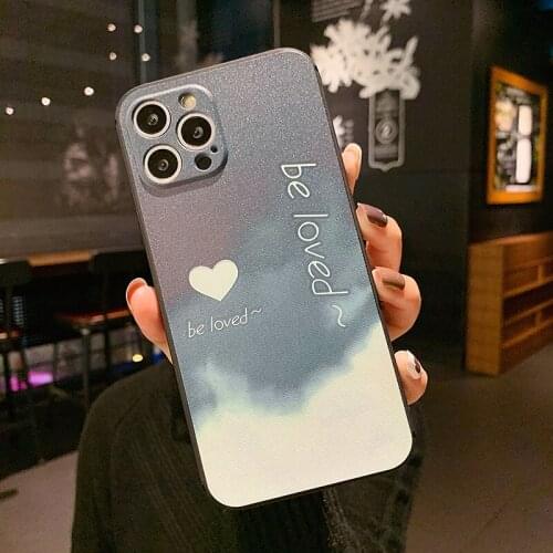 Sumkeymi Watercolor Pattern Back Cover Protective Camera Phone Holder Case For iphone 11 12 7 8 Plus mini Pro Max X XS XR