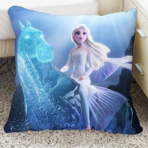 Disney frozen2 Elsa Anna Girls Decorative/nap Pillow Cases cartoon Cushion Cover 1 Piece on Bed Sofa Children Birthday Gift