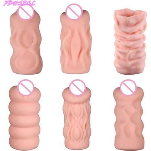 FBHSECL Adult Product Blowjob Realistic Pussy Male Masturbation Artificial Vagina Sex Toys for Men 3D Deep Throat Sex Shop