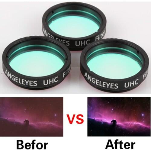 Telescopes 1.25" 2" UHC Nebula Filter ULTRA HIGH CONTRAST FILTERS Narrow Bandpass for Astronomy Telescope Cuts Light Pollution