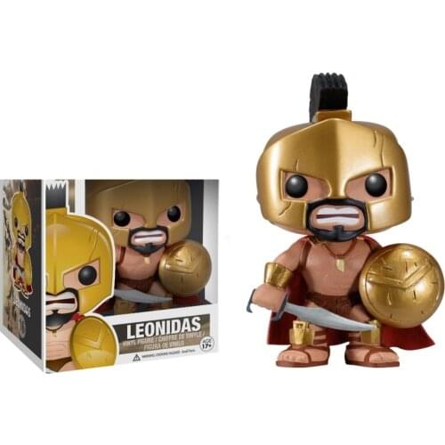 Funko Offical King Leonidas 16# 300 The Movie Sparta Vinyl Action & Toy Figures Collectible Model 10cm Toy for Children