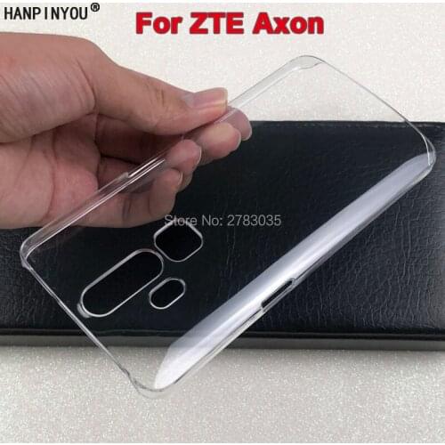 For ZTE Axon 5.5" Glossy Snap Phone Case Crystal Invisible Hard PC Cover Clear Protect Back Shell