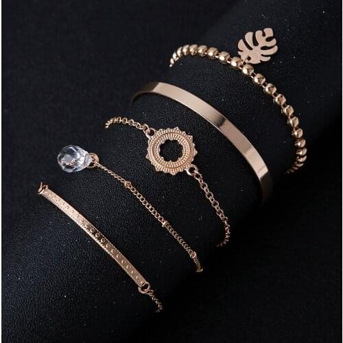 GRAYCEWODY Golden Bracelets