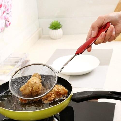 Kitchen Cooking Stainless Steel Scoop, Multi-functional Pressure Resistant, Heavy Health, Environmental Protection, Fine Mesh Oi