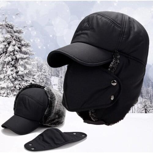 Mens Hats Outdoor thickened Winter Warmer Earmuffs Riding Hat Thicken Coldproof Windproof Warm Cotton Lei Feng hat