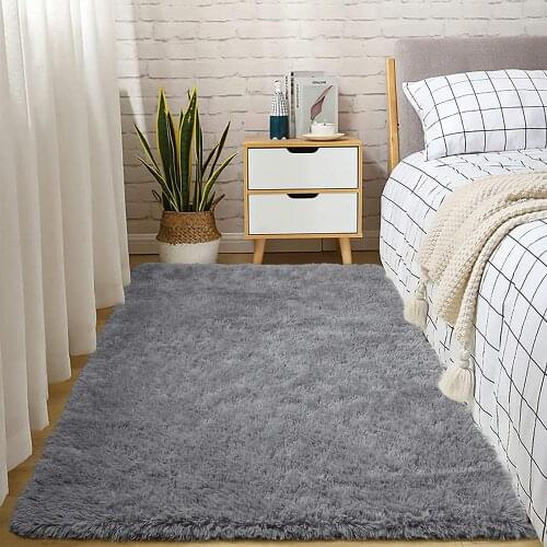 Soft Fluffy Area Rug Home Decor Shag Rug Living Room Carpet Nursery Rugs Shaggy Kids Room Rug Playing Mat Fluffy Carpet for Room