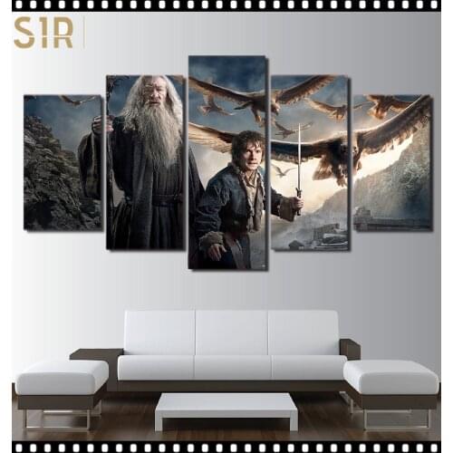 Wall Painting Canvas Printing HD Classic Movie Animation 5 Panel Home Decoration Template Living Room Poster Anime Decor Hero