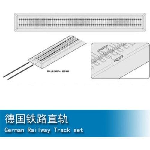 Hobbyboss 1/72 Scale German Railway Track Set Plastic for 82902 Model Train