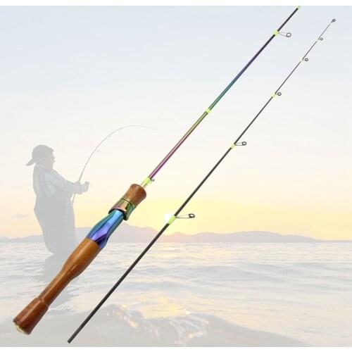 NEW 1.68m Colorful Solid Tip Trout Lure Fishing Rod UL Power Ultralight 2-8g Carbon Spinning/Casting Rod Surf fishing rod pesca