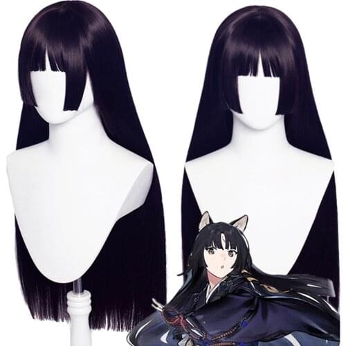 Game Arknights Saga Cosplay Wig Long Wigs Heat Resistant Synthetic Wig With Ears