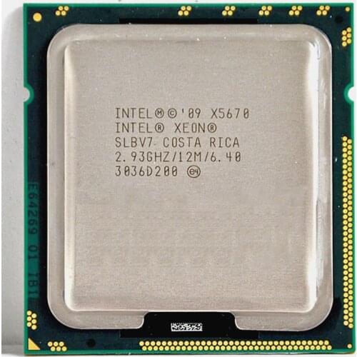 INTEL Xeon X5670 processor Intel X5670 CPU Six-Core 2.93GHz LGA 1366 TDP 95W 12MB CPU warranty 1 year suitable X58 motherbaord