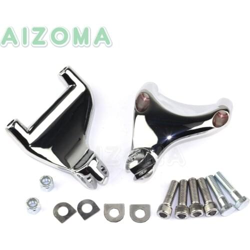 Motorcycle Adjustable Foot Pegs Footpegs Mounting CNC Footrest Bracket For Harley-Davidson XL Sportster 883 1200 2004-2013