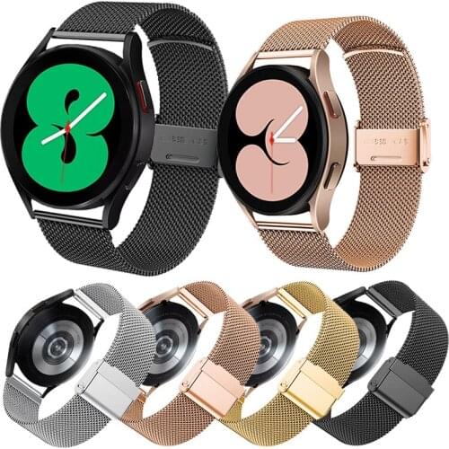 20mm Milanese steel Watchstrap For Samsung Galaxy Watch 4 Classic 46MM 42MM / Galaxy4 40mm 44mm Watchband Wristband Bracelet New