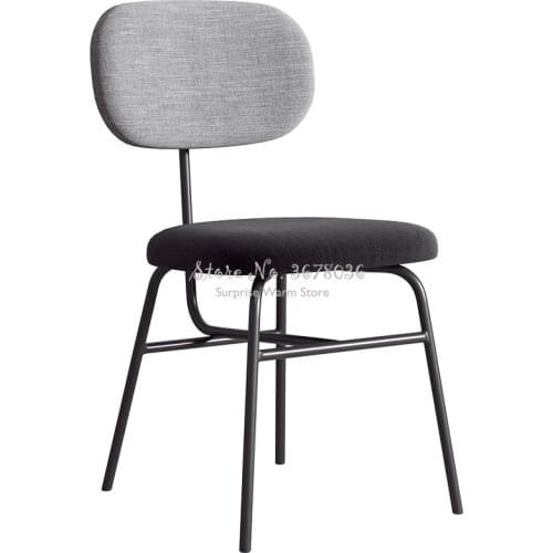 Modern Dining Chair Casual Backrest Office Chair Home Restaurant Hotel Dining Chair