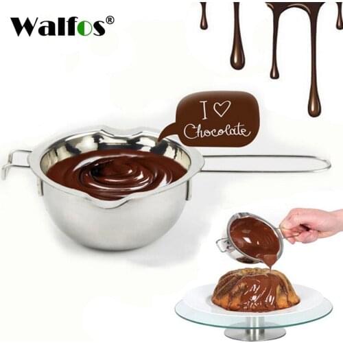 WALFOS 304 Doble Stainless Steel Universal Boiler Insert Chocolate Fondant Caramel Melt Bowl Butter Pot Pan Baking Cheese Heatin