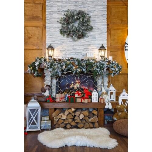 VinylBDS Indoor Photography Backdrops Christmas Blanket Christmas Decorations For Home Children Backgrounds For Photo Studio