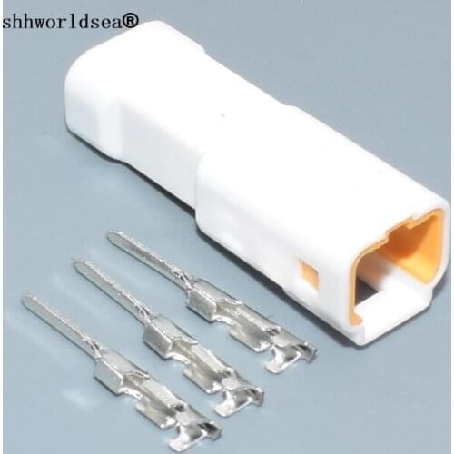 Worldgolden 1/2/5/30/100sets 0.7mm 3pin auto electric housing plug wire harness cable connector