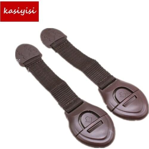 6 Pcs Multifunctional Telescopic Adjustable Safety Lock The White/Brown Fashion Safety Lock