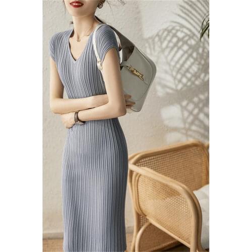 Adojewello Fashionable Knitted Dresses