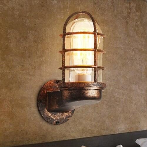 American retro personalized wall lamp living room dining room dining room dress shop bar corridor balcony wall lamp