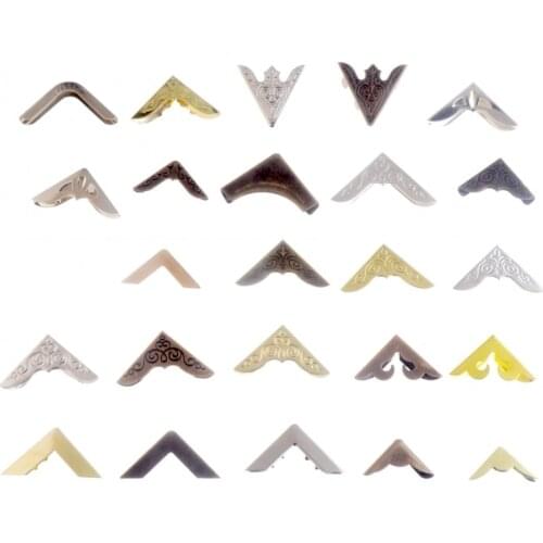 Free Shipping 12PCS Bronze/Silver/Bronze option More style Book Scrapbooking Albums Menus Folders Corner Protectors