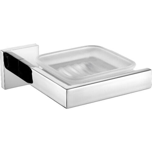 Free Shipping Contemporary Mirror Polished Finish Stainless Steel Material Soap Dish