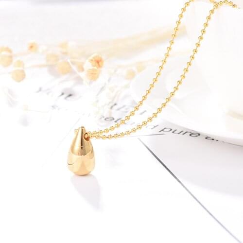 CMJ9924 Teardrop Cremation Urn Necklace for ashes For Women Stainless Steel CremationUrn Jewelry Waterproof Pendant Collier