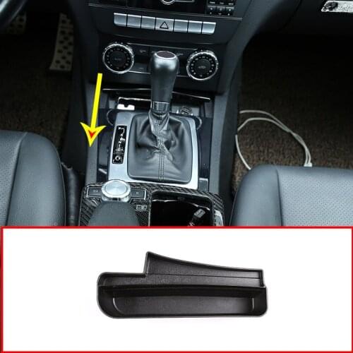 For Mercedes Benz C Class W204 2008-2014 Car Plastic Central Console Storage Box Phone Holder Accessories