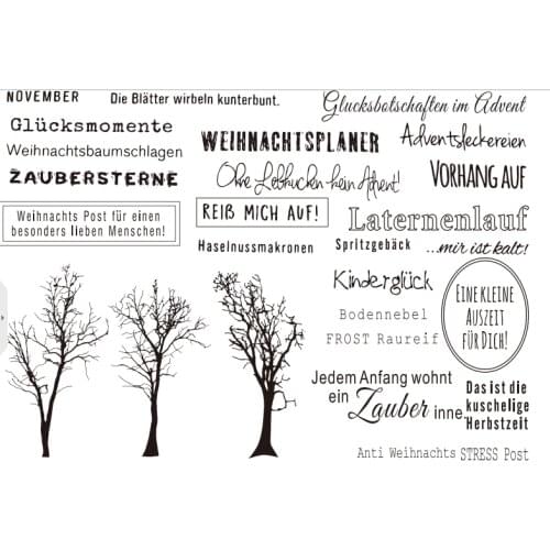 German Clear Stamps Scrapbook Paper Craft Clear stamp scrapbooking X0296