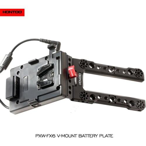Hontoo V-lock V Mount Battery FX6 Plate Power Supply System for SONY PXW-FX6 Film Camera VS TILTA
