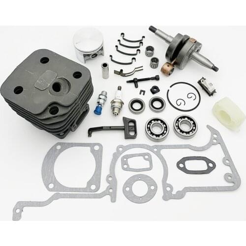 HUNDURE 50mm & 52mm Cylinder Piston Crankshaft Crank Bearing Oil Seal Kit For HUSQVARNA 268 272 272XP 272K Gas Chainsaw Parts