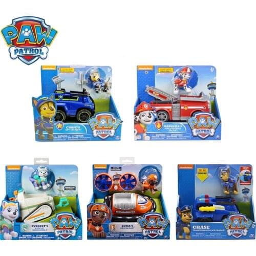 Paw Patrol Rescue Dog Puppy Set Toy Car Patrulla Canina Toys Action Figure Model Marshall Chase Rubble Vehicle Car Children Gift