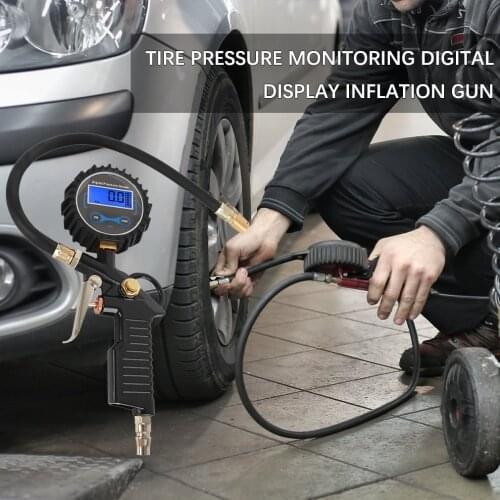 1 Piece Digital Car Truck Vehicle Air Tire Pressure Inflator Gauge Plastic + Metal LCD Dial Meter Car Tire Pressure Gauge Meter