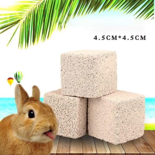 Pet Molar Stone Square Volcanic Rock Mineral Stone Suitable For Hamster Chinchilla Rabbit Guinea Pig Chew Toy Small Pet Supplies