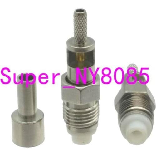 Connector FME female jack crimp for RG316 LMR100 RG174 Cable RF COAXIAL