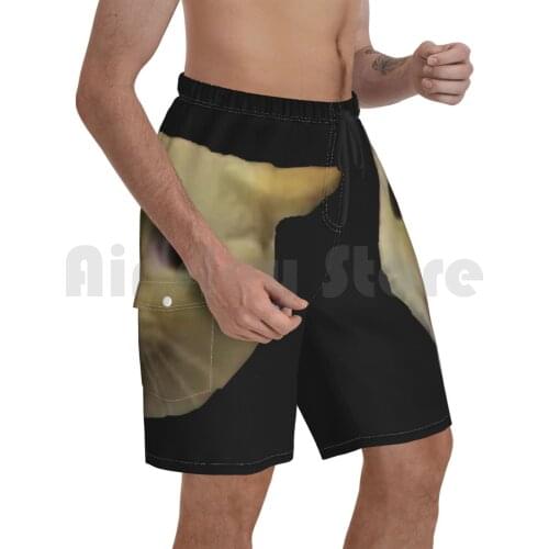 Cat Coughing Like A Kid Meme Beach Shorts Men Beach Pants Swimwear Cat Coughing Like A Kid Meme Pattern Cat Cat