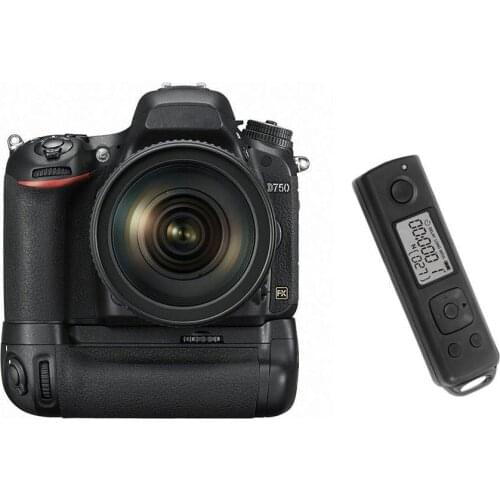 Meike MK-DR750 Built-in 2.4g Wireless Control Battery Grip for Nikon D750 AS MB-D16 Wireless Remote