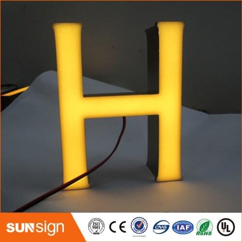 Outdoor or indoor epoxy resin signs led illuminated channel letter