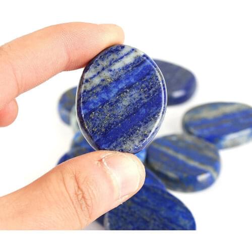 Natural Crystal Stone Healing Gemstones Lapis Lazuli Polished Palm Thumb Energy Stone Handicraft Fish Tank Decorating Home Decor