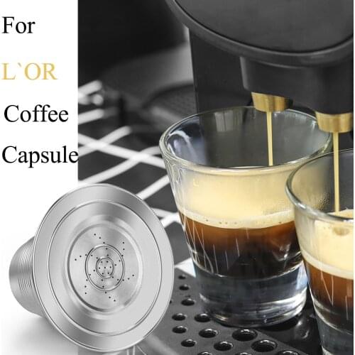 New Big Double Cup Reusable Coffee Capsule for LOR Coffee machine Stainless Steel Filters For L'Or Barista Maker