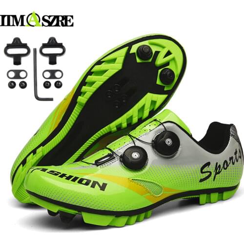 New sports bicycle shoes Cycling sneaker mtb Road footwear Flat Cleat shoe Mountain bike man Womens road spd Racing Speed shoes