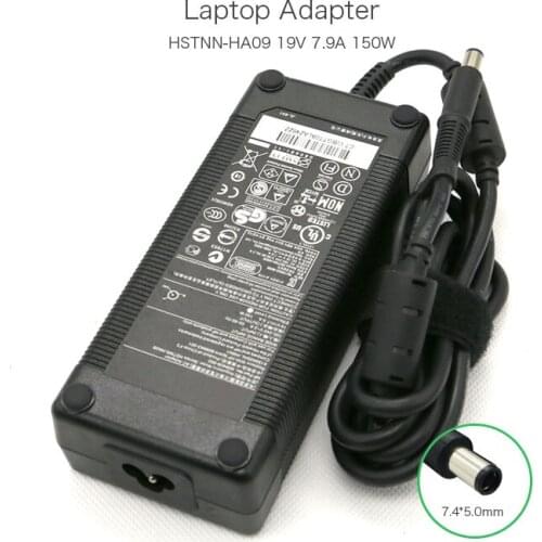 Genuine 19V 7.9A 150W 7.4*5.0mm AC Adapter Charger for HP ELITEBOOK 8530P 8530W 8730W HSTNN-HA09 608429-002 609943-001 Laptop