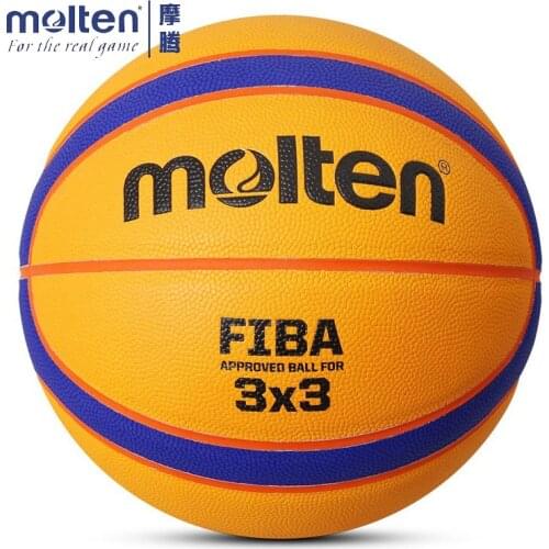 Original Molten 3X3 Basketball Ball High Quality PU Leather Size 6 Basketball Free With Ball Needle + Mesh Net FIBA Approved