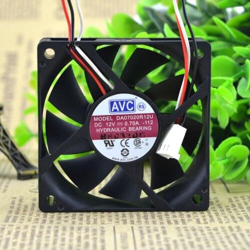 FOR AVC original genuine DA07020R12U 12V 0.70A 7CM 70203 line hydraulic cooling fan