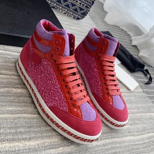 Canvas Shoes Woman Metal Zapatos Mujer Round Toe Runway Women Shoes Flat Sneakers Women Lace Up Espadrilles Shoes Fashion Hot