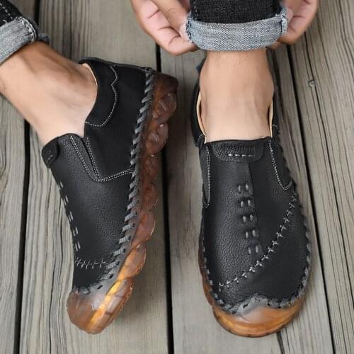 Casual Leather Loafer Shoes Men Soft Comfortable Shoes Men Moccasins Footwear For Men Fashion Sneakers