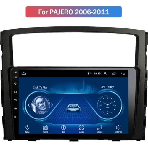 Hot Sale For Mitsubishi Pajero 06-12 Android Large Screen DVD GPS Navigator Android9 Radio Car Multime video Player with WIFI