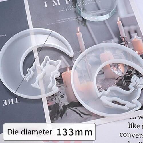Christmas Deer Moon Cat Silicone Resin Casting Mold Jewelry Epoxy Mould Craft DIY Decoration Making Tool