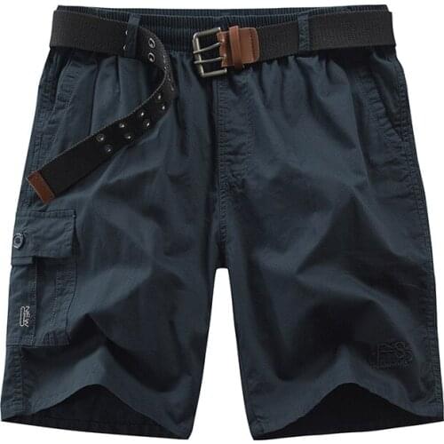 Casual Mens Summer Street Dress Shorts Pants Pockets Trousers Solid New Hombre Knee Length Fit Fashion Male 2020 Cotton